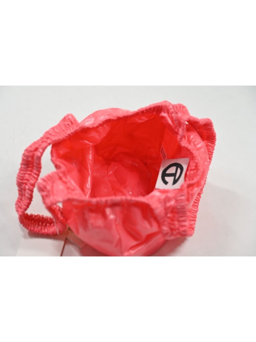 Telfar Small Telfar Smiley Face Plastic Bag in Pink Haze - Picture 7 of 8